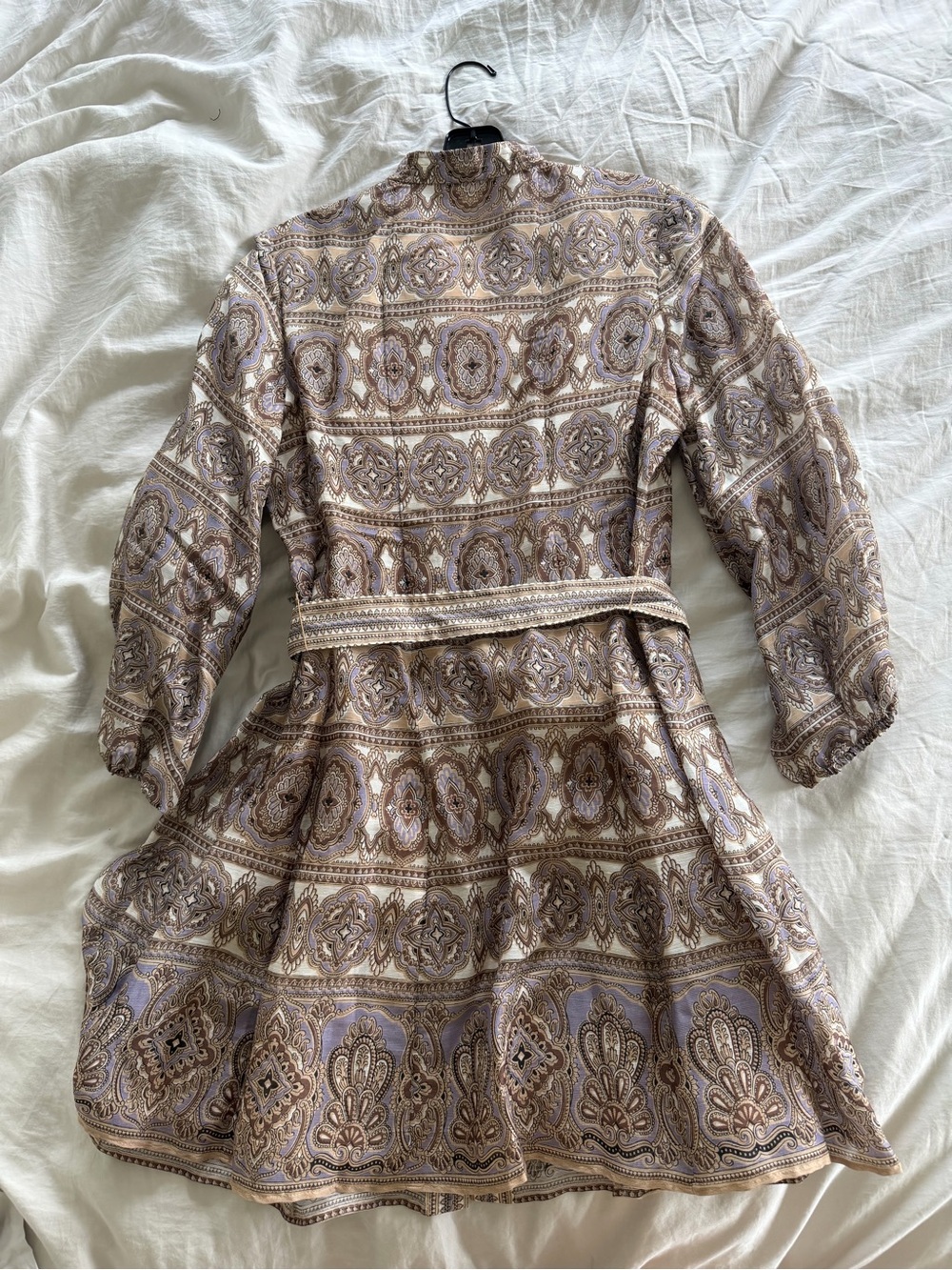 Veronica Beard Kumar Dress Stone Lavender Paisley Mini - new with tags - Picture 3 of 4